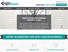 Tablet Screenshot of freeportstorage.com